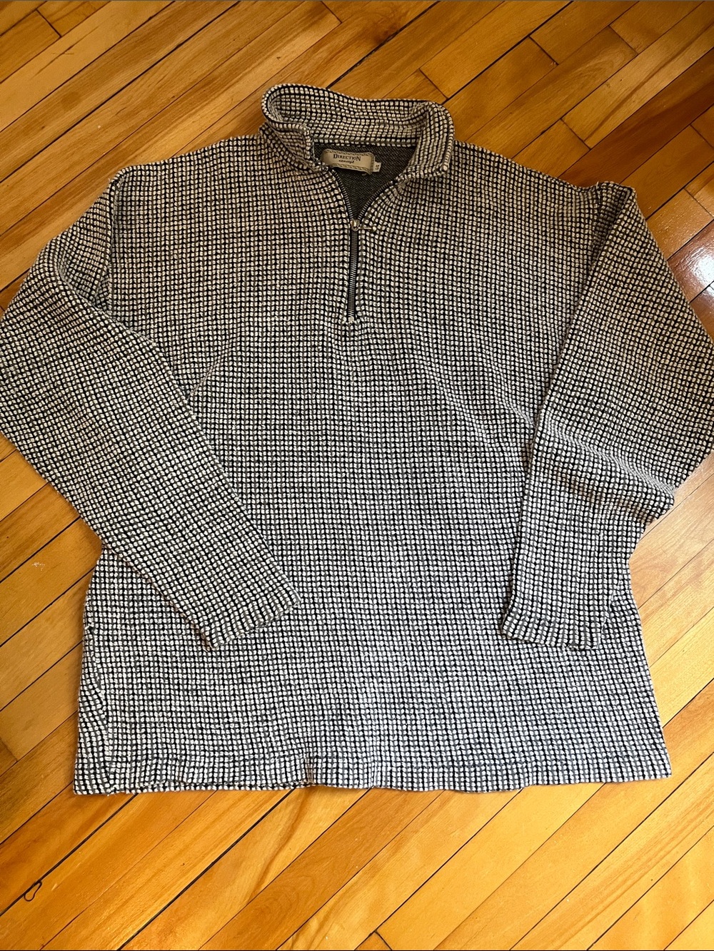 Vintage Cotton Quarter-zip Sweater